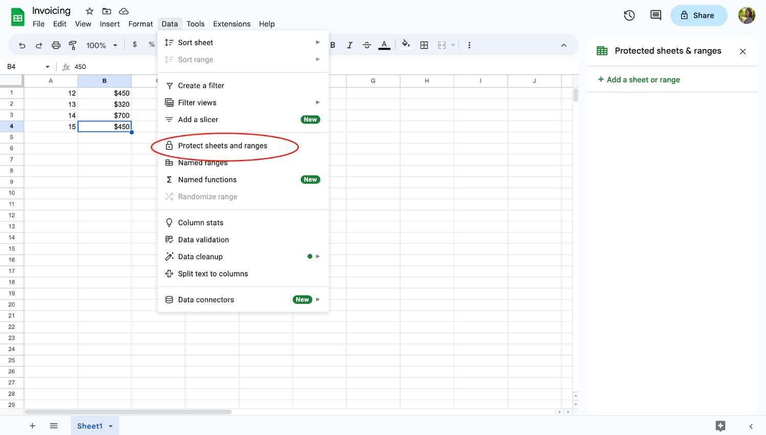 How To Lock Cells In Google Sheets